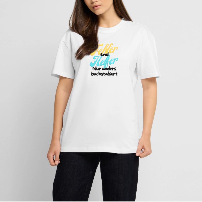 Fehler Helfer Gradient Script Oversized Heavyweight Unisex T-Shirt