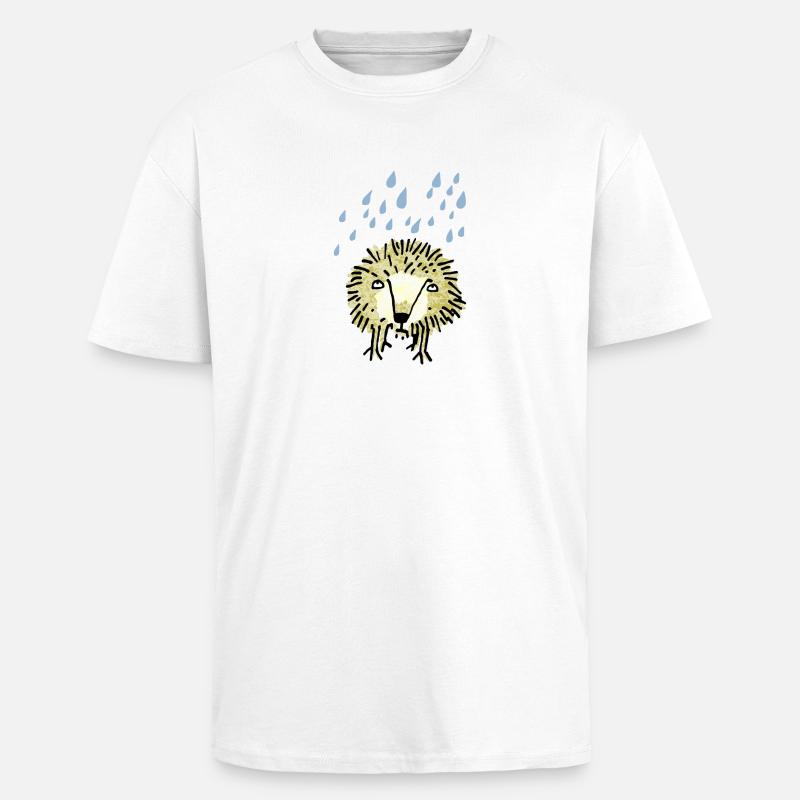 hérisson - T-shirt unisexe oversize épais - blanc