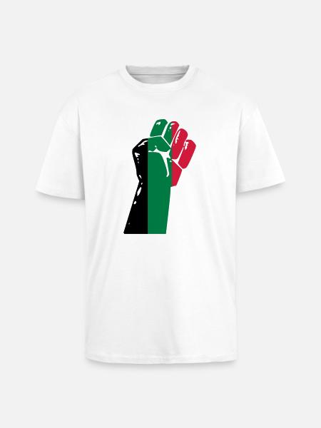 Palestine - Unisex Oversized Heavyweight T-shirt - white