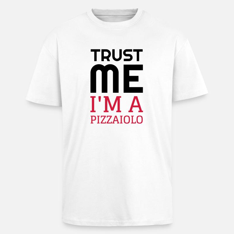Pizza / Pizzaiolo / Pizza Chef / Pizzachef - Unisex Oversized Heavyweight T-shirt - white