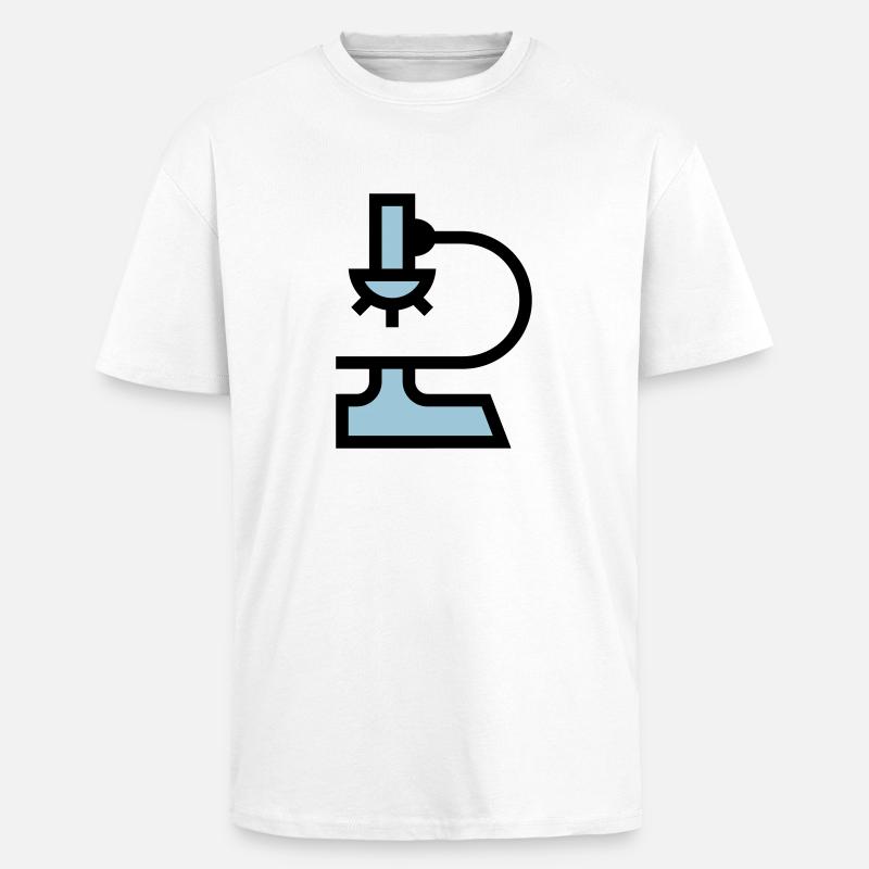 Labor Mikroskop - Oversized Heavyweight Unisex T-Shirt - Weiß