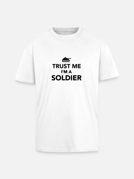 Soldat - Oversized Heavyweight Unisex T-Shirt - Weiß