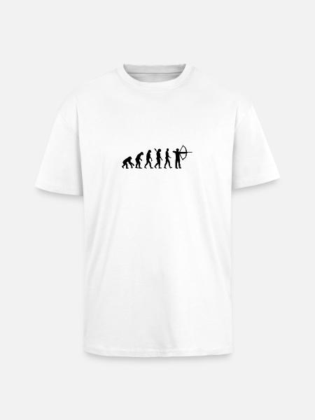 Evolution Archery - Unisex Oversized Heavyweight T-shirt - white