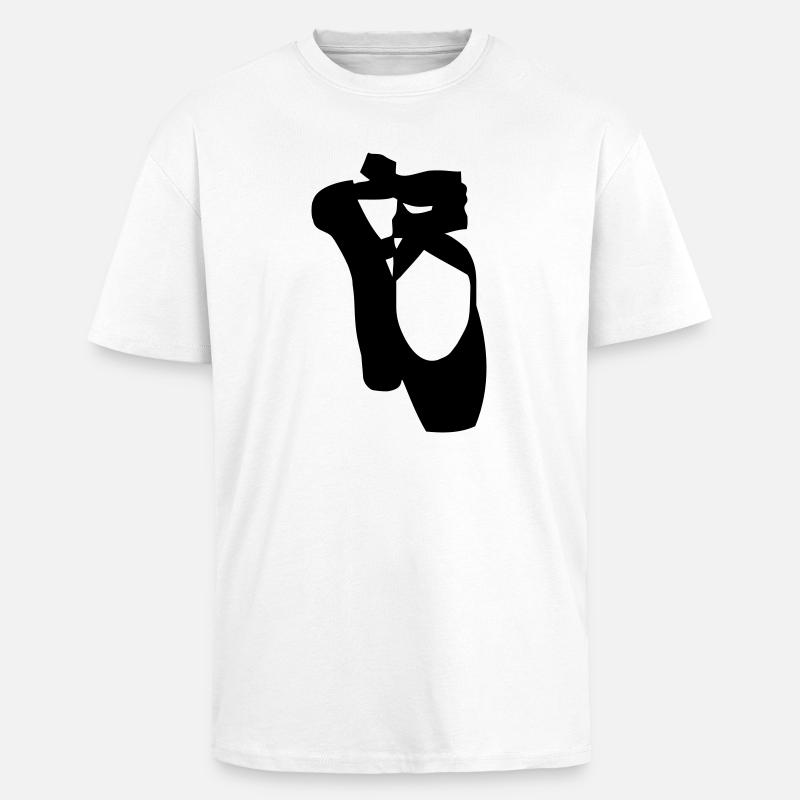 Ballet schuhe - Oversized Heavyweight Unisex T-Shirt - Weiß