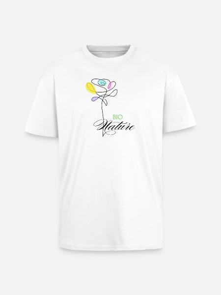 Bunte Bio-Naturblumen - Oversized Heavyweight Unisex T-Shirt - Weiß