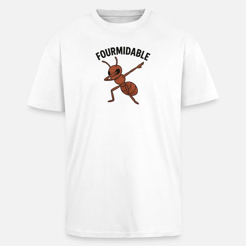Fourmidable Dab Ant - Unisex Oversized Heavyweight T-shirt - white