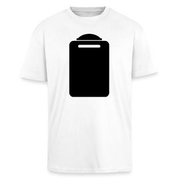 Chopping board - Unisex Oversized Heavyweight T-shirt - white - Front - Alina (178cm) & Michal (187cm)