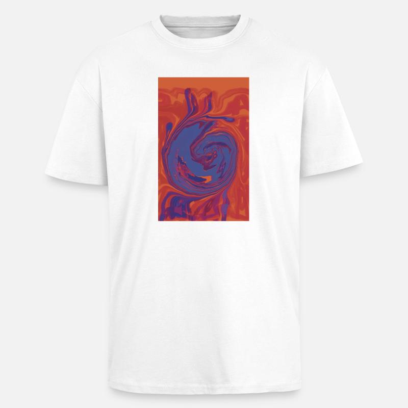 Spirale de l’Enfer de Marbre - T-shirt unisexe oversize épais - blanc
