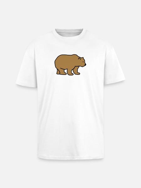 Ours - T-shirt unisexe oversize épais - blanc
