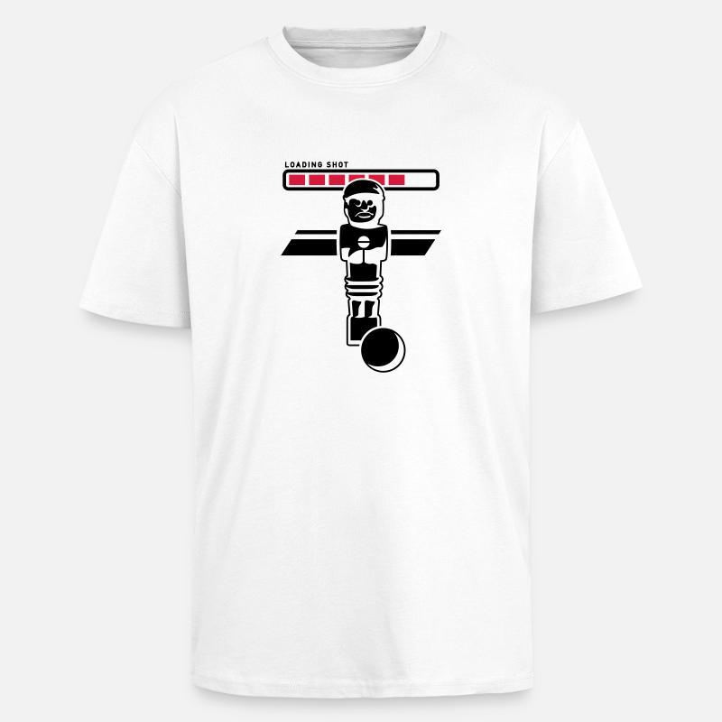 loading shot - Unisex Oversized Heavyweight T-shirt - white