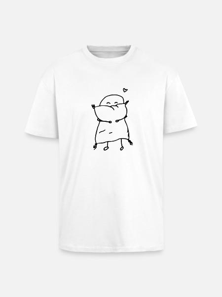 me and my pillow - Unisex Oversized Heavyweight T-shirt - white