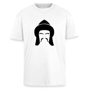 Türk - Oversized Heavyweight Unisex T-Shirt - Weiß - Vorne - Alina (178cm) & Michal (187cm)