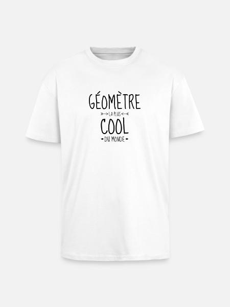 Surveyor / Vermesser / Géomètre / Topographer - Unisex Oversized Heavyweight T-shirt - white