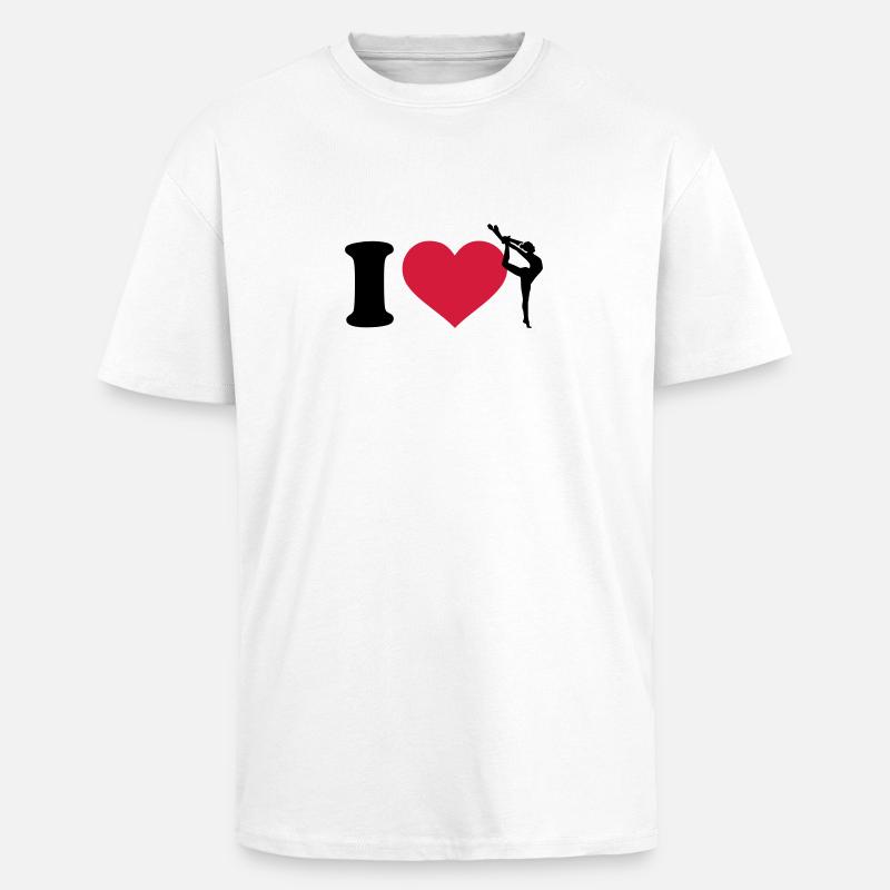 Gymnastik - Oversized Heavyweight Unisex T-Shirt - Weiß