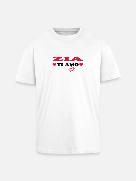 Zia ti amo - Unisex Oversized Heavyweight T-shirt - white