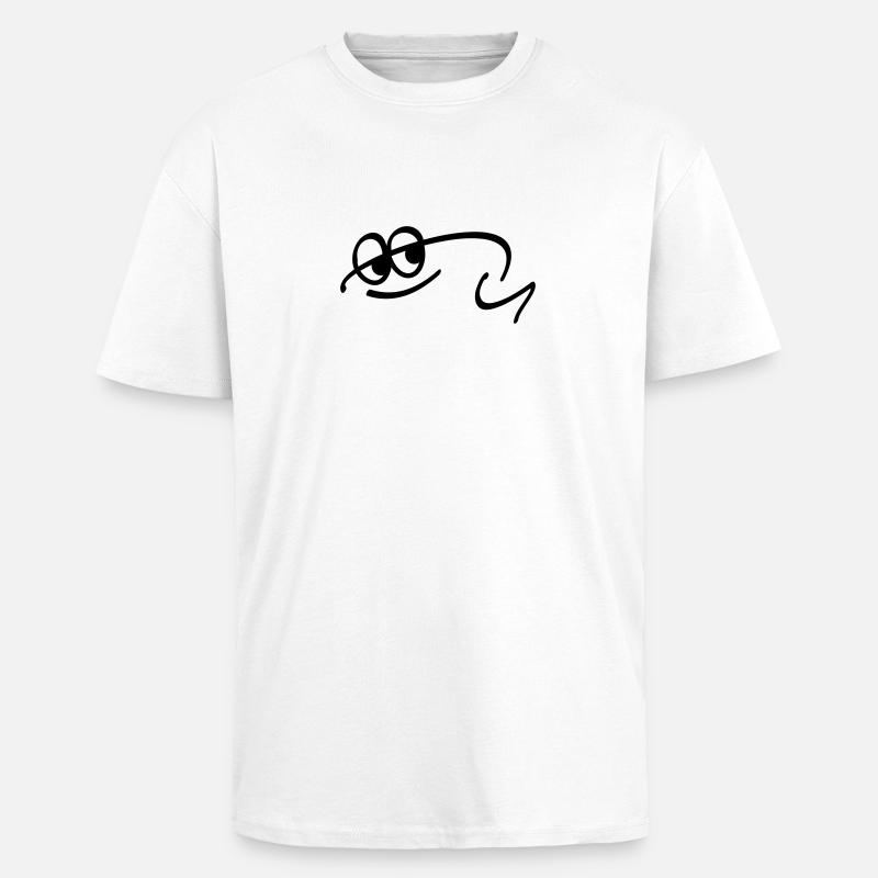 abstrakter Frosch - Oversized Heavyweight Unisex T-Shirt - Weiß