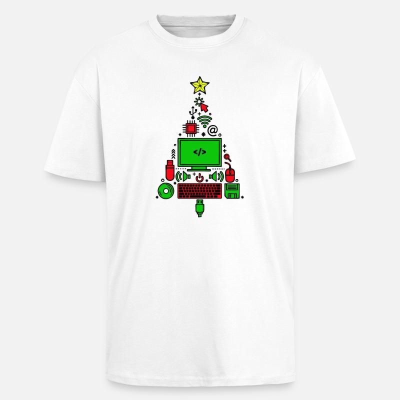 Code Computer Code Debug Skripting Programmierer - Oversized Heavyweight Unisex T-Shirt - Weiß