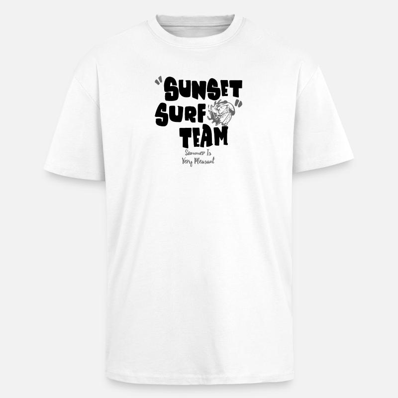 Der Sommer ist sehr angenehm - Oversized Heavyweight Unisex T-Shirt - Weiß