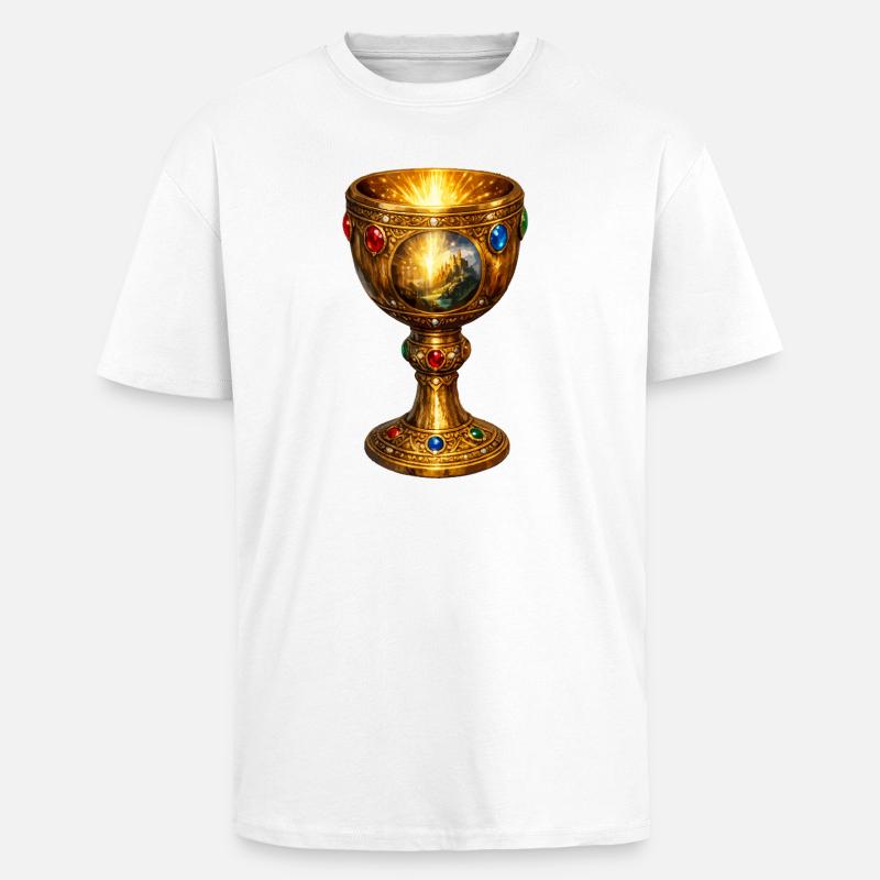 Saint Graal - T-shirt unisexe oversize épais - blanc