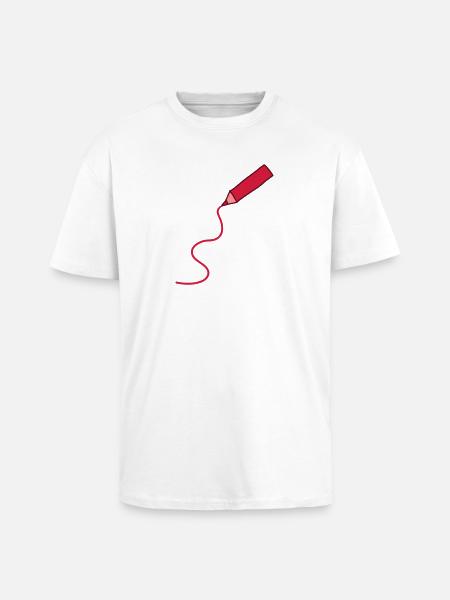 easy_drawing_3c - Unisex Oversized Heavyweight T-shirt - white