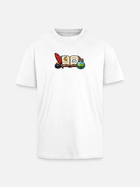 Moonlight Library of Alchemy - Unisex Oversized Heavyweight T-shirt - white