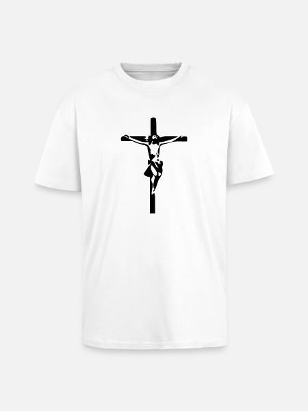 Jesus - Oversized Heavyweight Unisex T-Shirt - Weiß