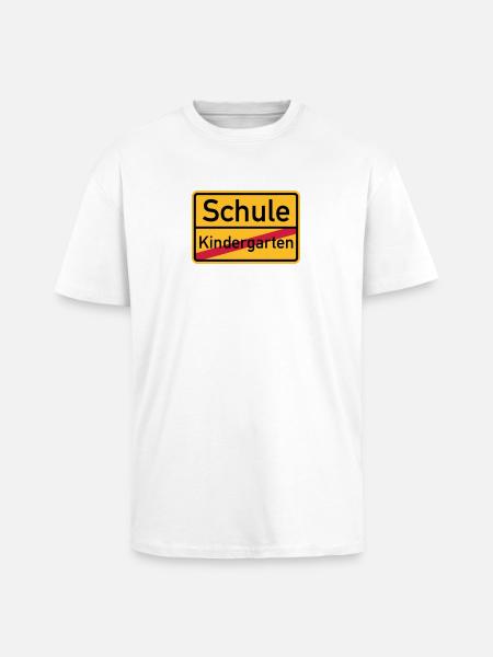 Schule - Oversized Heavyweight Unisex T-Shirt - Weiß