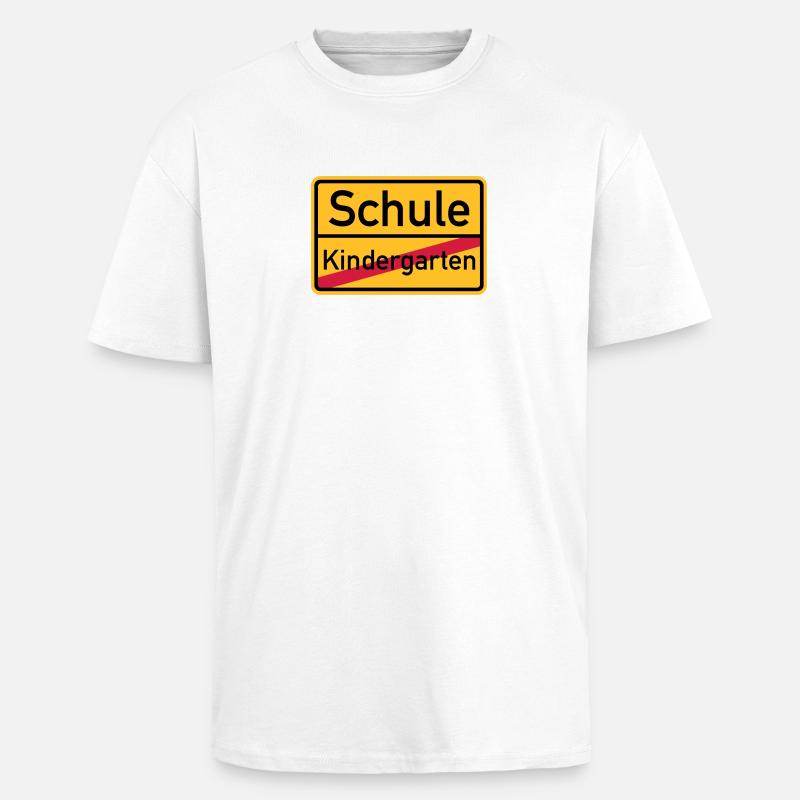 Schule - Oversized Heavyweight Unisex T-Shirt - Weiß