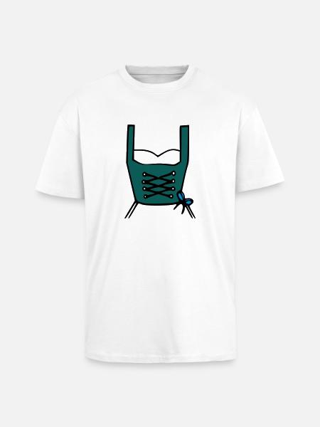 Dirndl - Oversized Heavyweight Unisex T-Shirt - Weiß