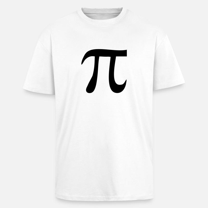 pi - Unisex Oversized Heavyweight T-shirt - white