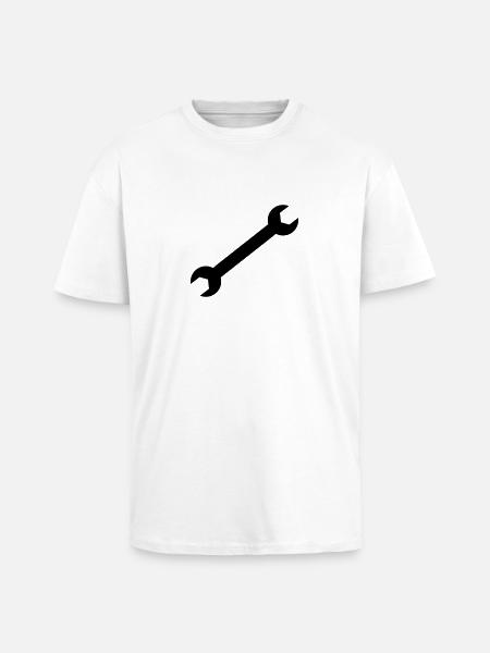 Clé - T-shirt unisexe oversize épais - blanc