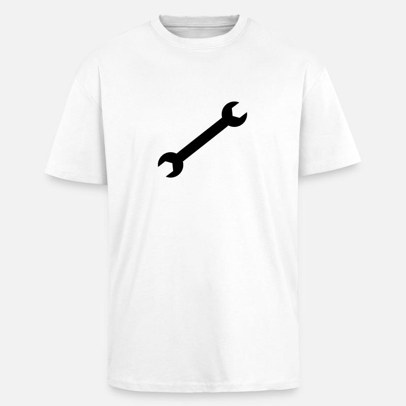 Clé - T-shirt unisexe oversize épais - blanc
