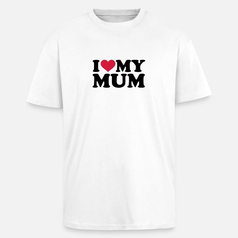 Mama - Oversized Heavyweight Unisex T-Shirt - Weiß