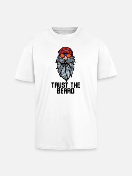 Gesichtsbehaarung Bart Statement Bärtig Vollbart - Oversized Heavyweight Unisex T-Shirt - Weiß
