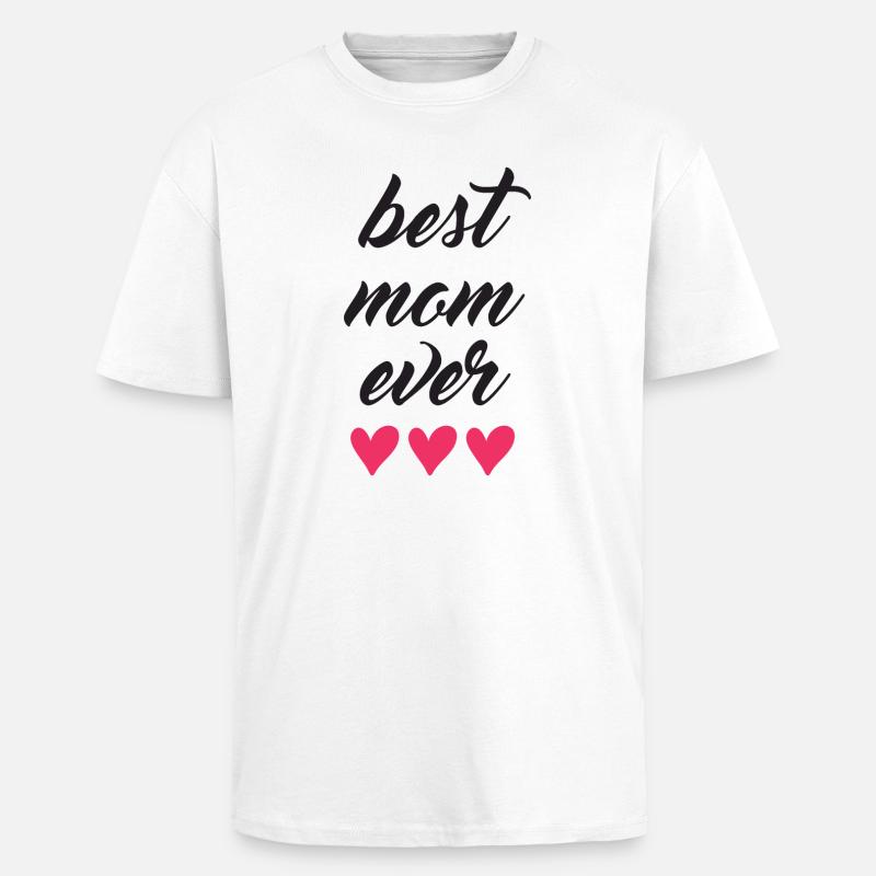 Beste Mutter aller Zeiten - Oversized Heavyweight Unisex T-Shirt - Weiß
