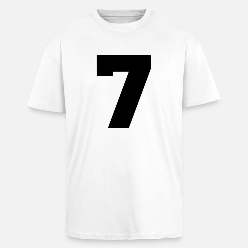 7 - Oversized Heavyweight Unisex T-Shirt - Weiß