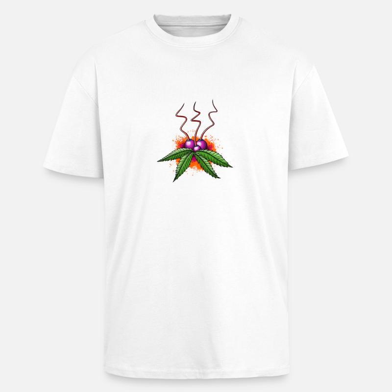 Weedfruit # 1 - Oversized Heavyweight Unisex T-Shirt - Weiß