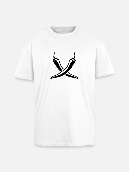 Chili - Oversized Heavyweight Unisex T-Shirt - Weiß