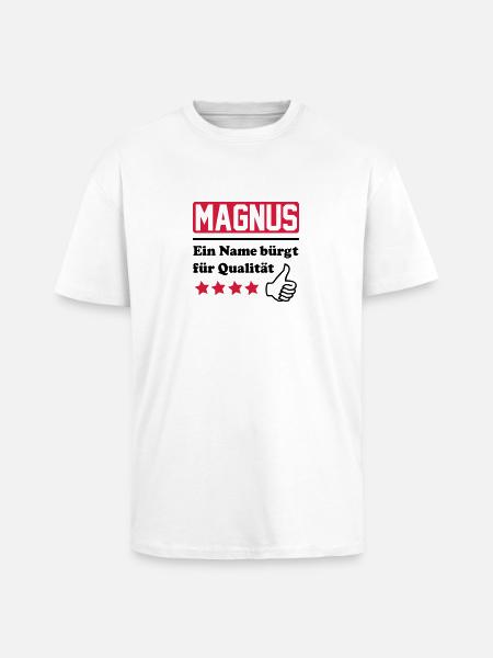 magnus - Unisex Oversized Heavyweight T-shirt - white