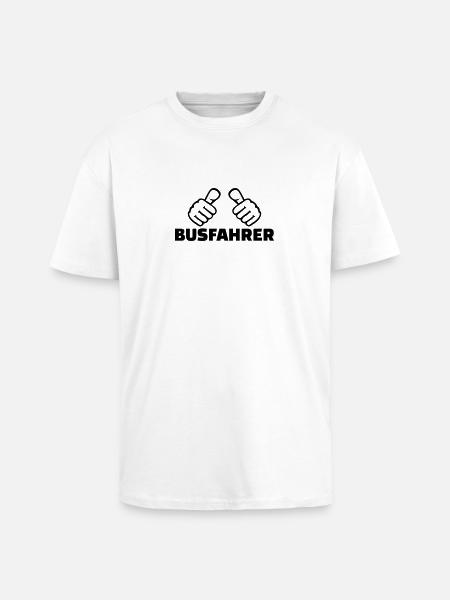 Busfahrer - Oversized Heavyweight Unisex T-Shirt - Weiß