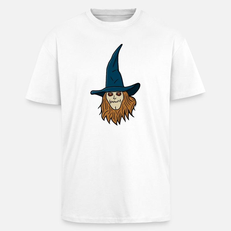 Vogelscheuche Hexe - Oversized Heavyweight Unisex T-Shirt - Weiß