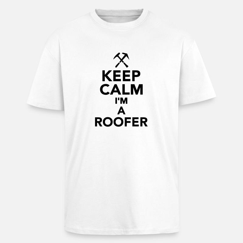 Dachdecker - Oversized Heavyweight Unisex T-Shirt - Weiß