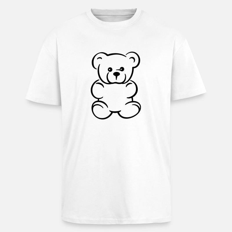 Teddy - Geschenk Geschenkidee - Oversized Heavyweight Unisex T-Shirt - Weiß