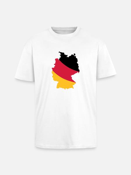 Germany - Unisex Oversized Heavyweight T-shirt - white