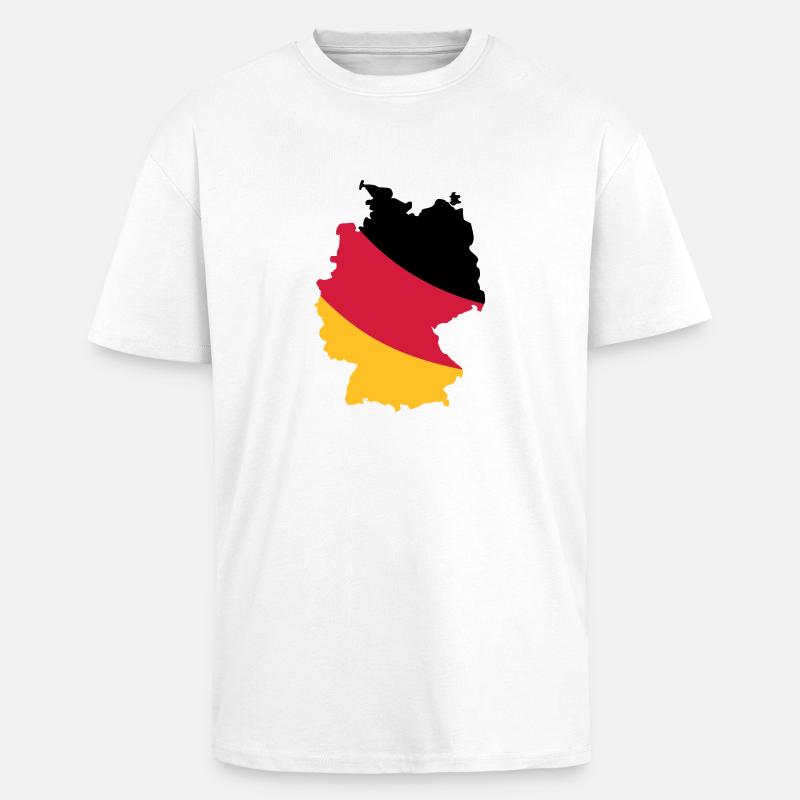 Germany - Unisex Oversized Heavyweight T-shirt - white