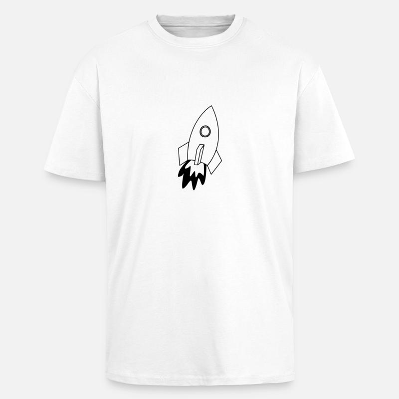 L’espace - T-shirt unisexe oversize épais - blanc