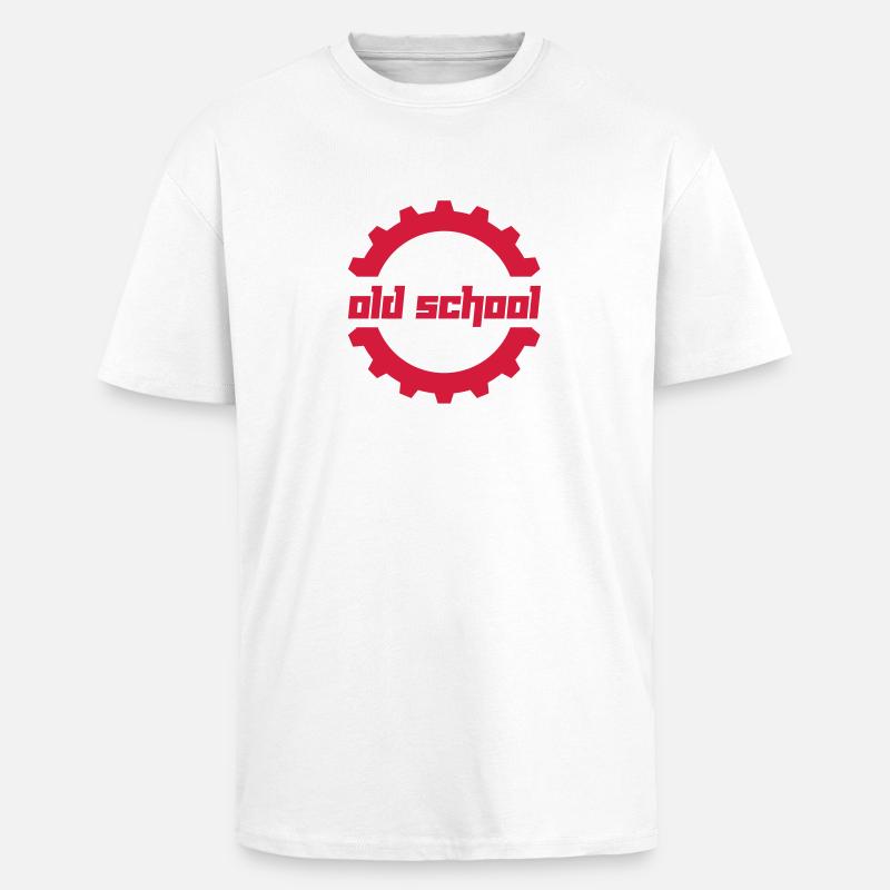 Old School (Vector) - Oversized Heavyweight Unisex T-Shirt - Weiß