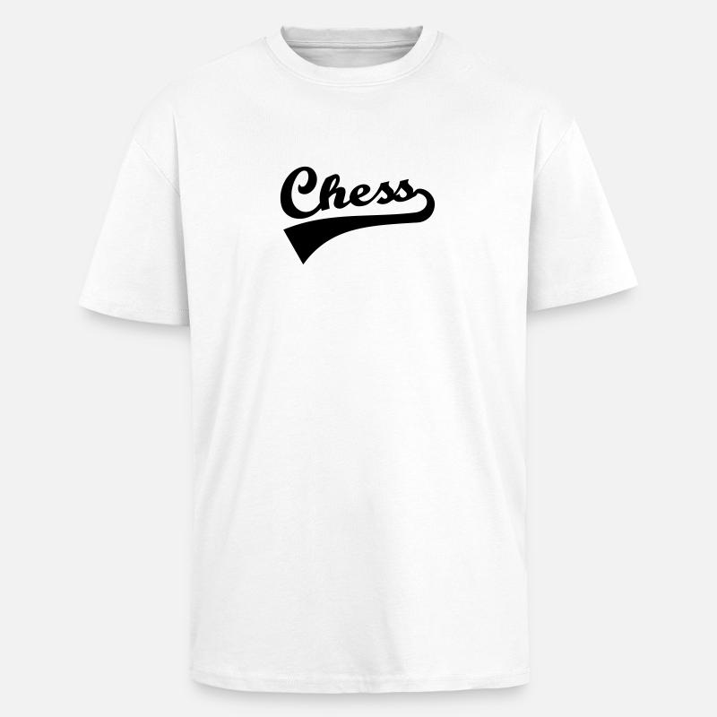 Schach - Oversized Heavyweight Unisex T-Shirt - Weiß