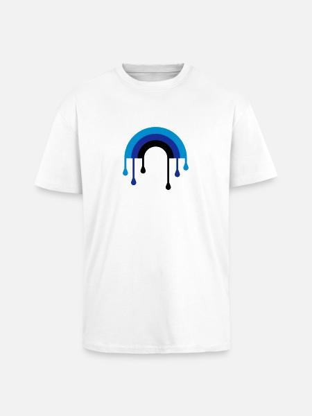 regenbogen_3f - Unisex Oversized Heavyweight T-shirt - white