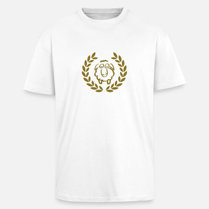 sheep deluxe - Unisex Oversized Heavyweight T-shirt - white